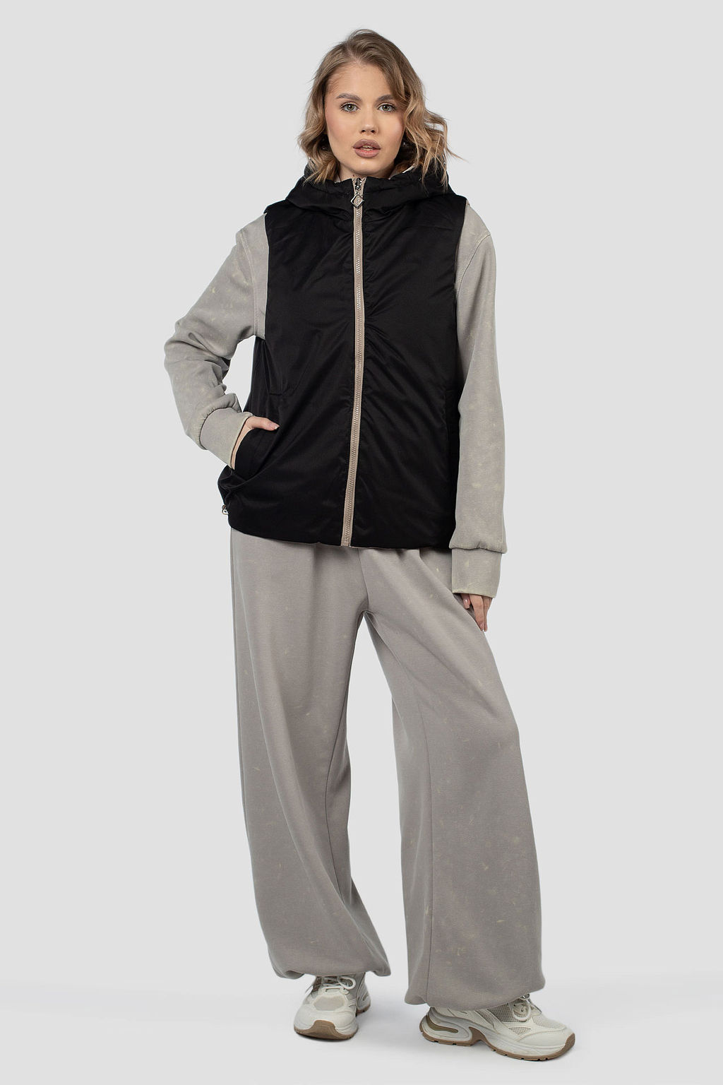 Куртка жилет двусторонняя демисезонная (синтепон 100) - El podio фото 8