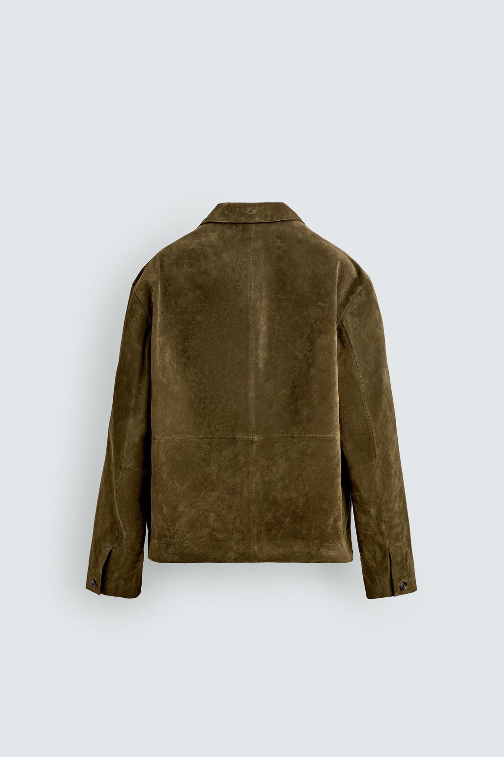 SOBRECAMISA PIEL ANTE / Khaki - Zara фото 8