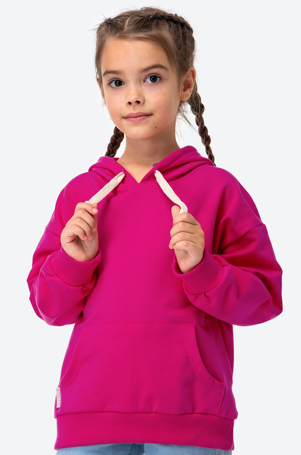 Толстовка для девочки из футера с микроначесом Bonito  фото 7