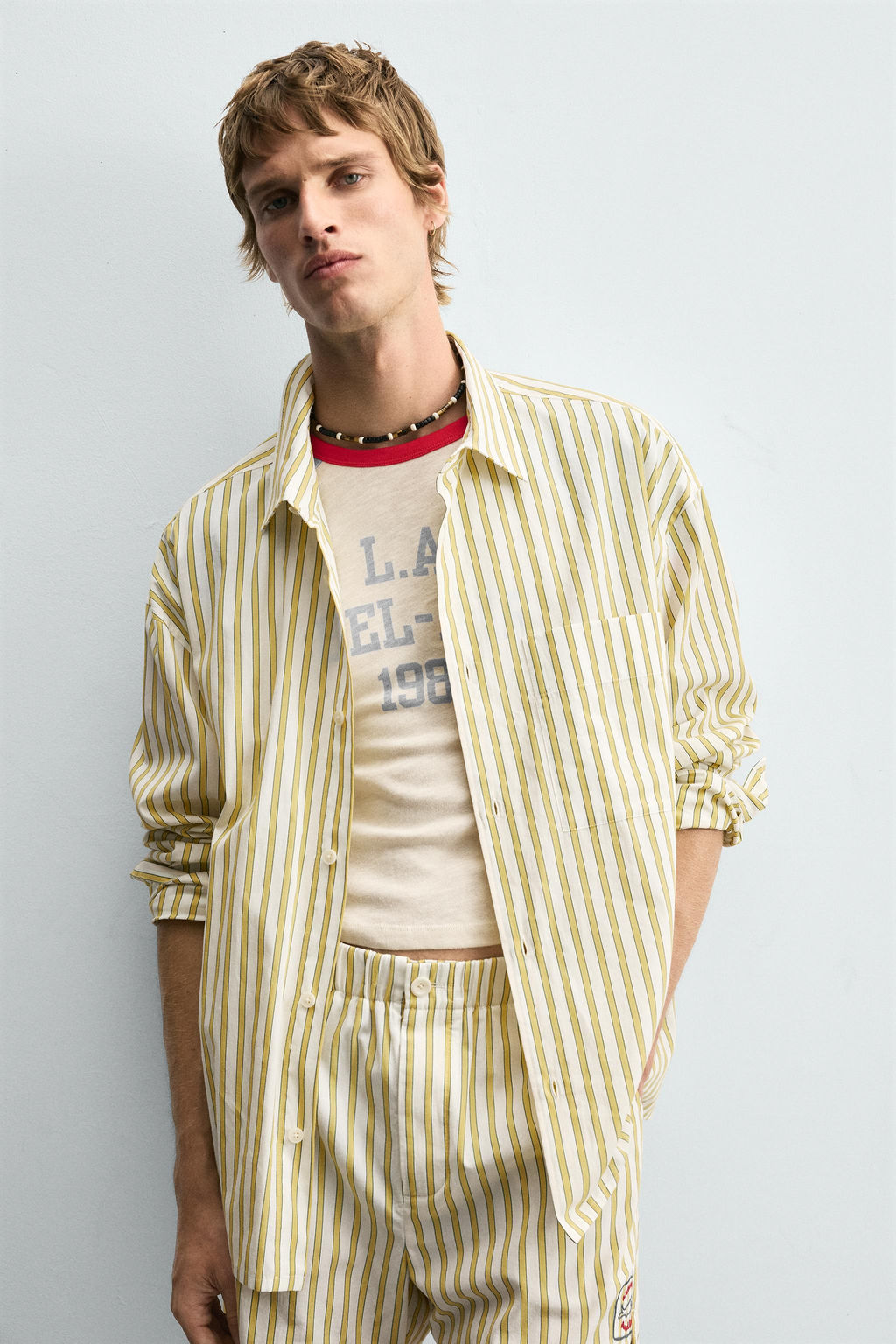 STRIPED SHIRT WITH POCKET - Zara фото 13