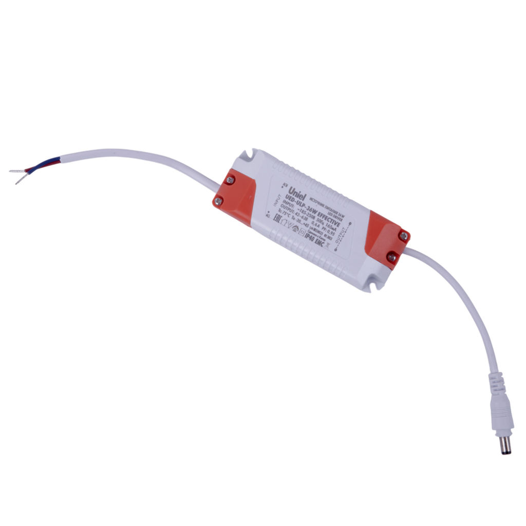 ULP-6060-36W/NW EFFECTIVE SILVER Светильник светодиодный потолочный встраиваемый. Белый свет (4000K). Корпус серебристый. В комплекте с и/п. ТМ Uniel.