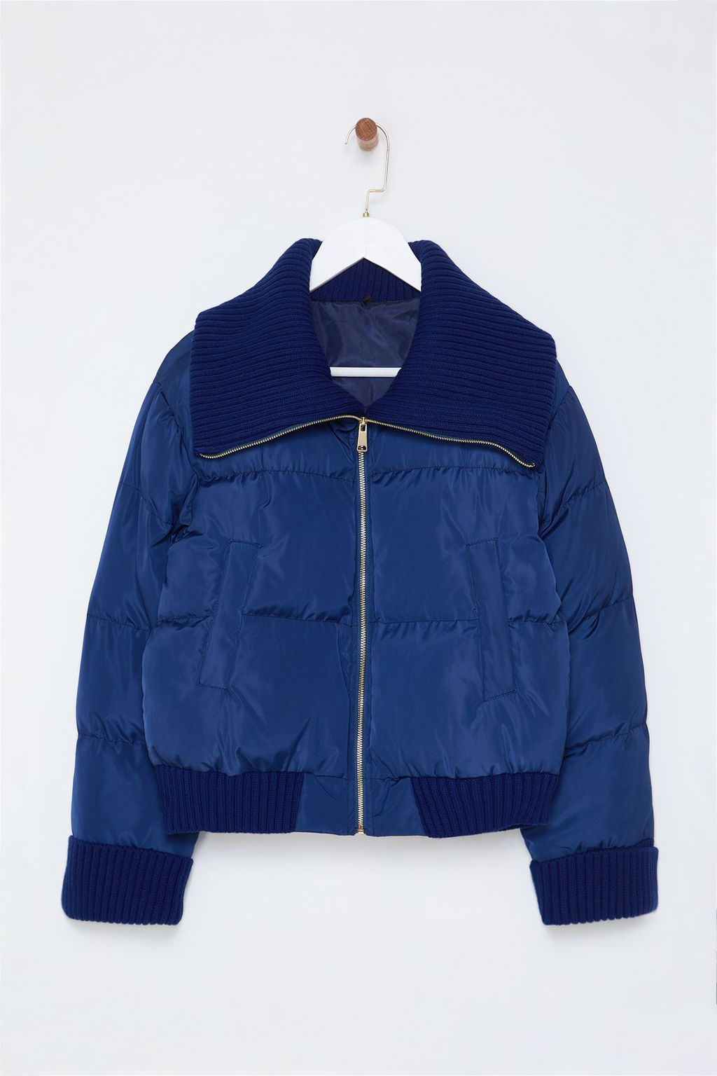 TRENDYOLMILLA Lacivert Triko Detayl? Su Itici Sisme Mont TWOAW25MO00089 фото 6