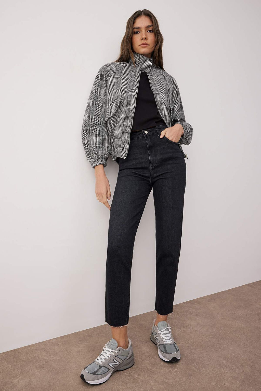 Trendyolmilla Siyah Yuksek Bel Jeans TWOSS25JE00279 фото 2