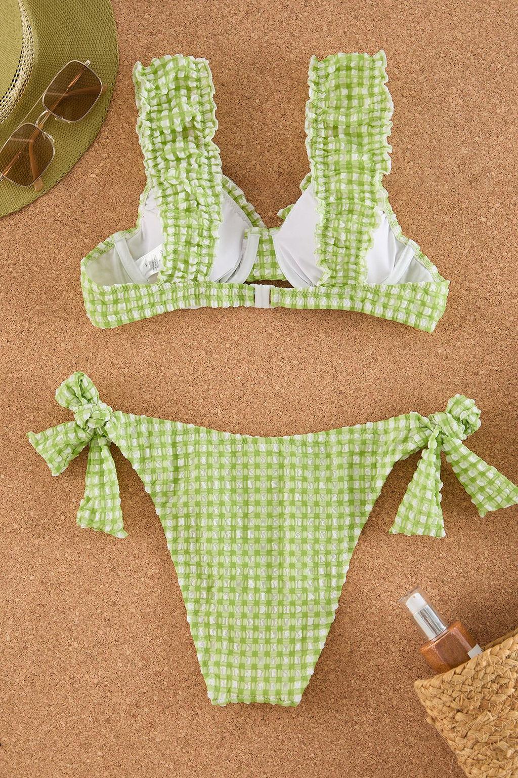 TRENDYOLMILLA Potikare Desenli Bralette Dokulu Regular Pretty Bikini Tak?m? TBESS25BT00035 фото 8