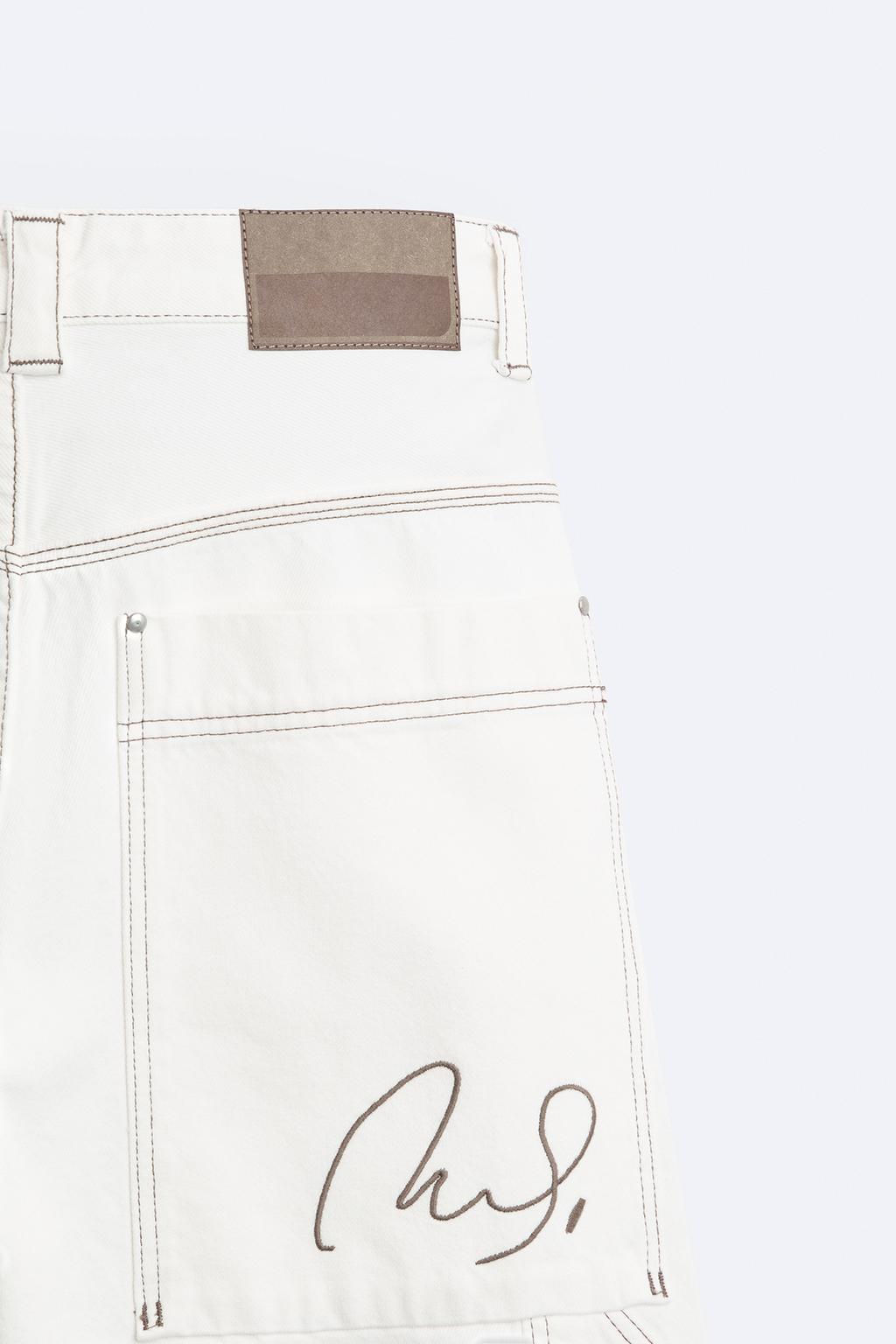 BAGGY JEANS WITH TOPSTITCHING - Zara фото 9