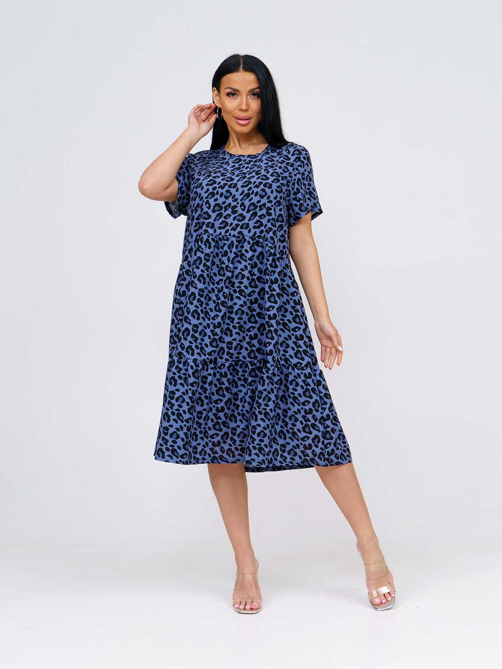 Платье женское, цвет синий