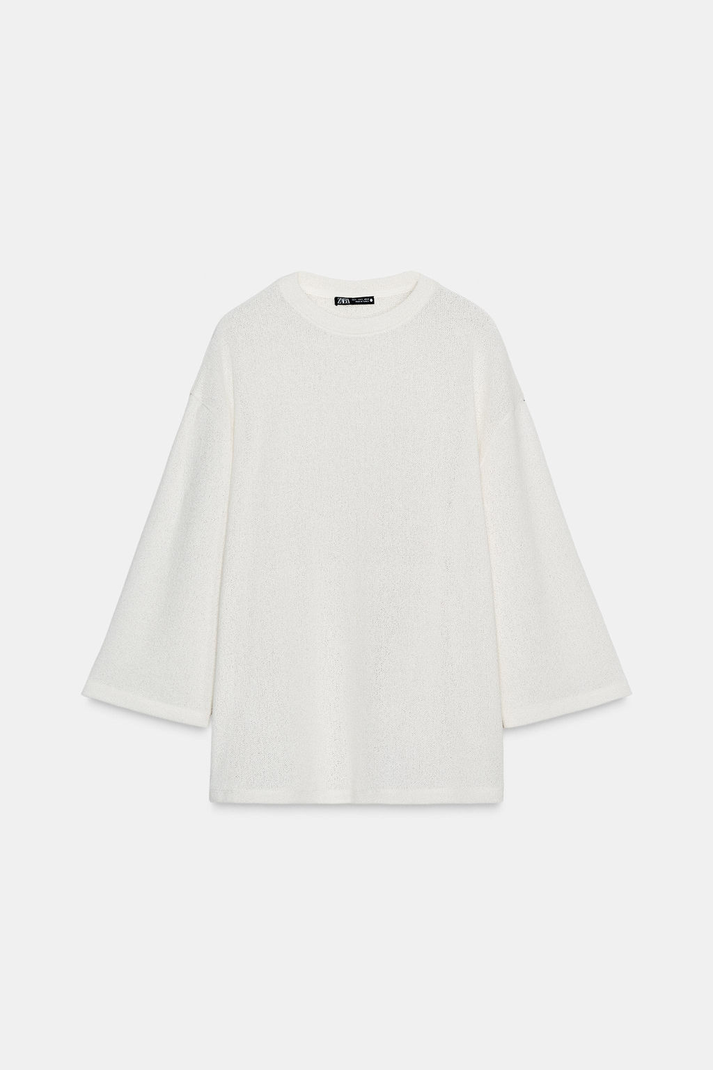OVERSIZED KNITTED T-SHIRT - Zara фото 10