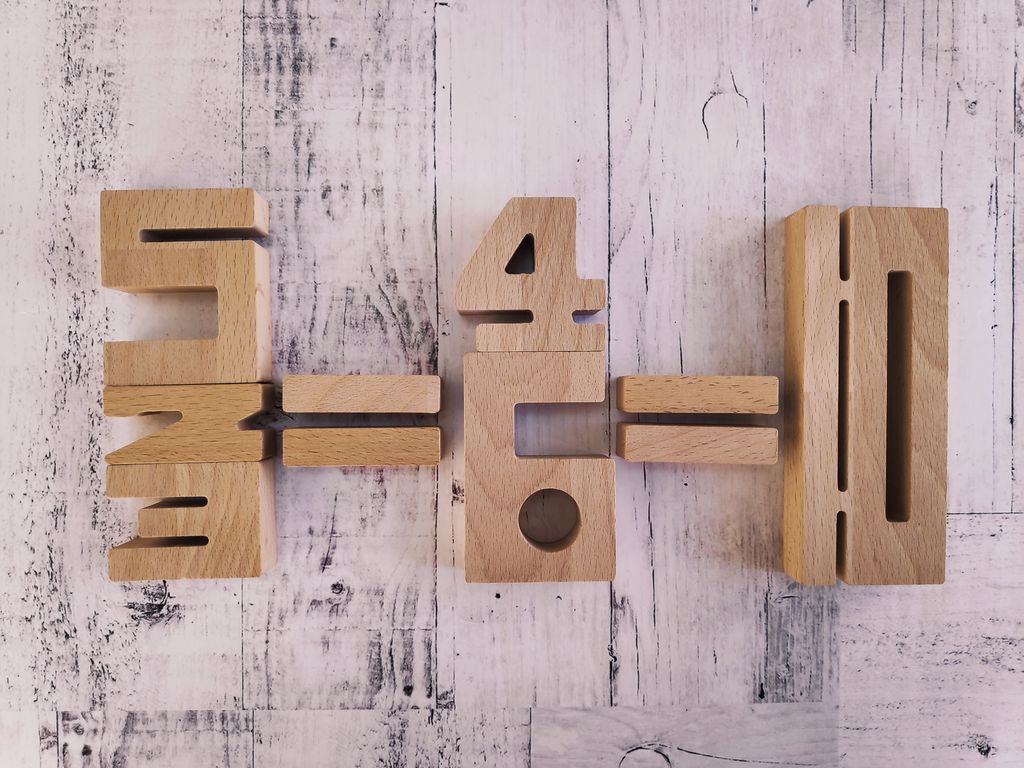 Набор цифр "Цифры-этажи"