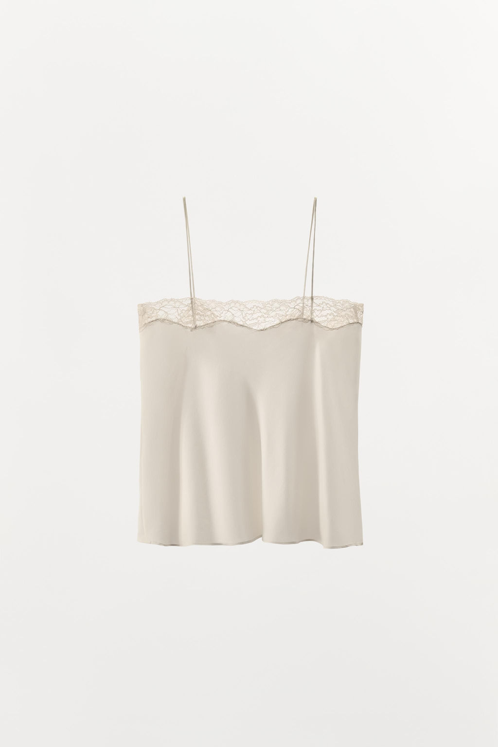 LACE SILK CAMISOLE TOP - Zara фото 5
