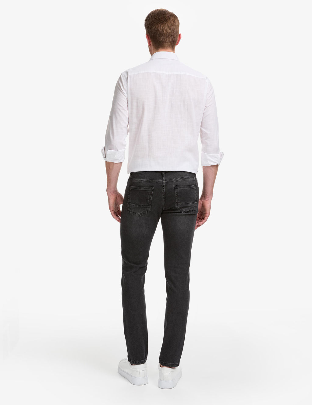 Siyah Slim Fit Jean Pantolon