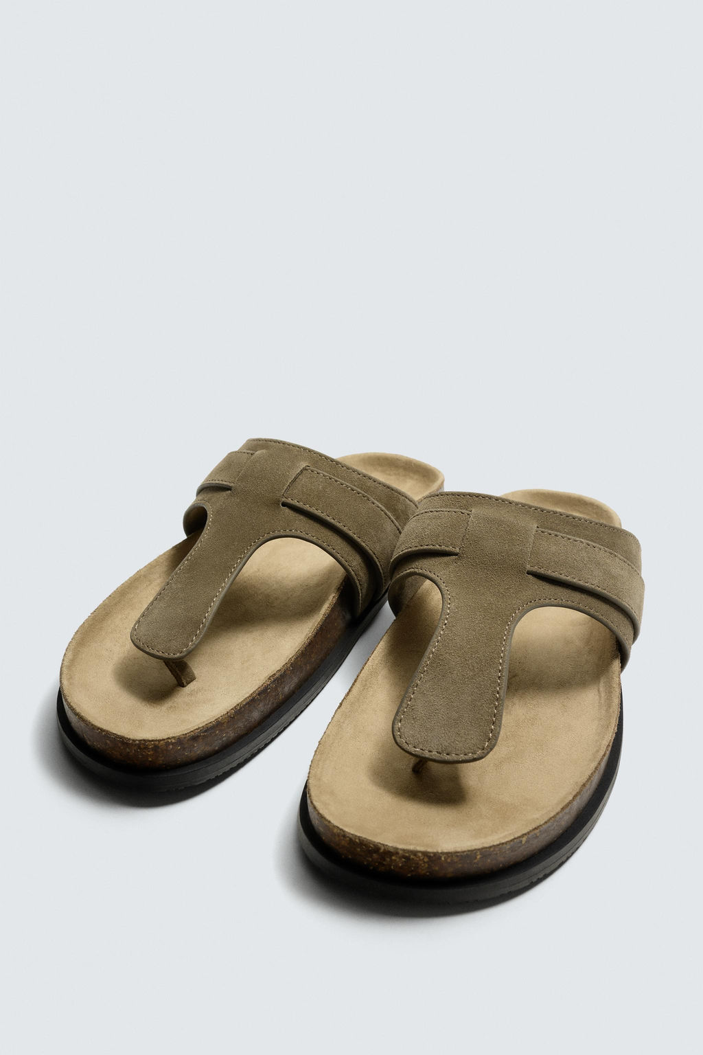 SANDALIA PIEL / Gris Topo - Zara фото 5