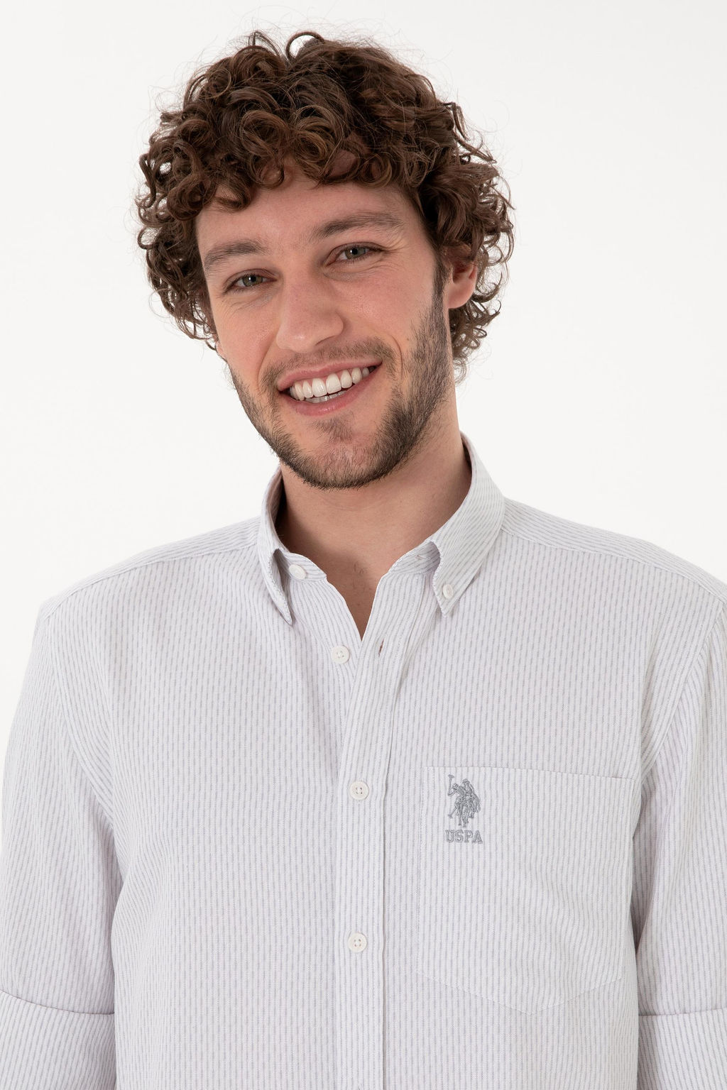 Erkek Gri Melanj Uzun Kollu G_mlek Sepette S_rpriz _ndirim - U.s. polo assn фото 2