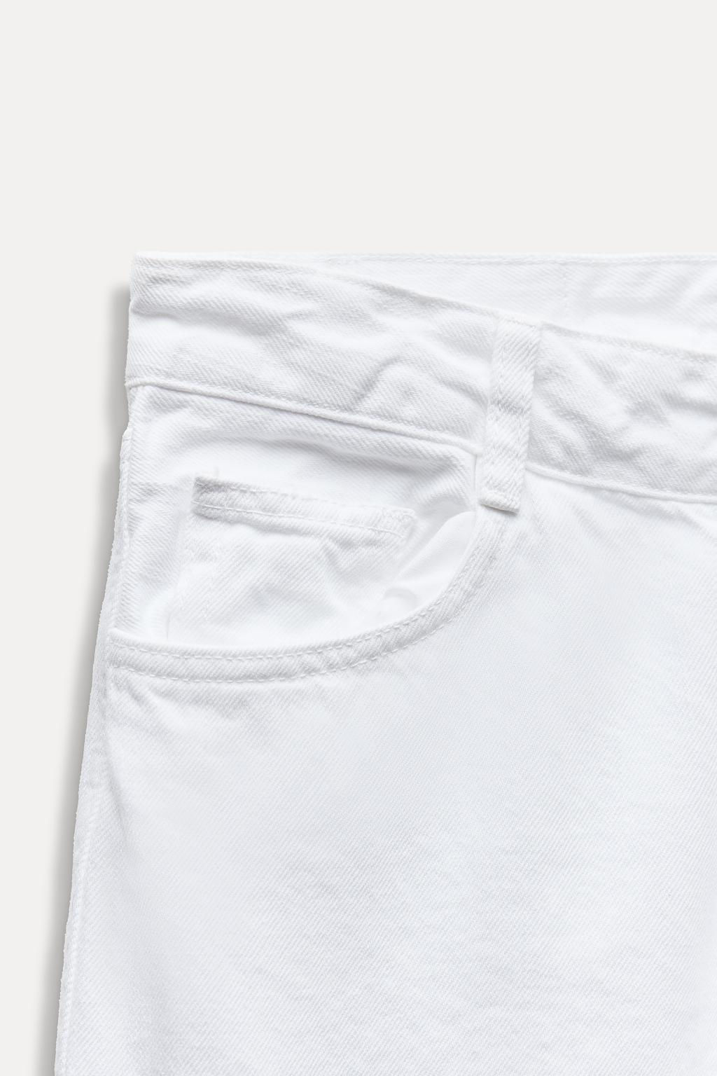 Z1975 SELVEDGE LOOSE WIDE-LEG MID-WAIST JEANS - Zara фото 4