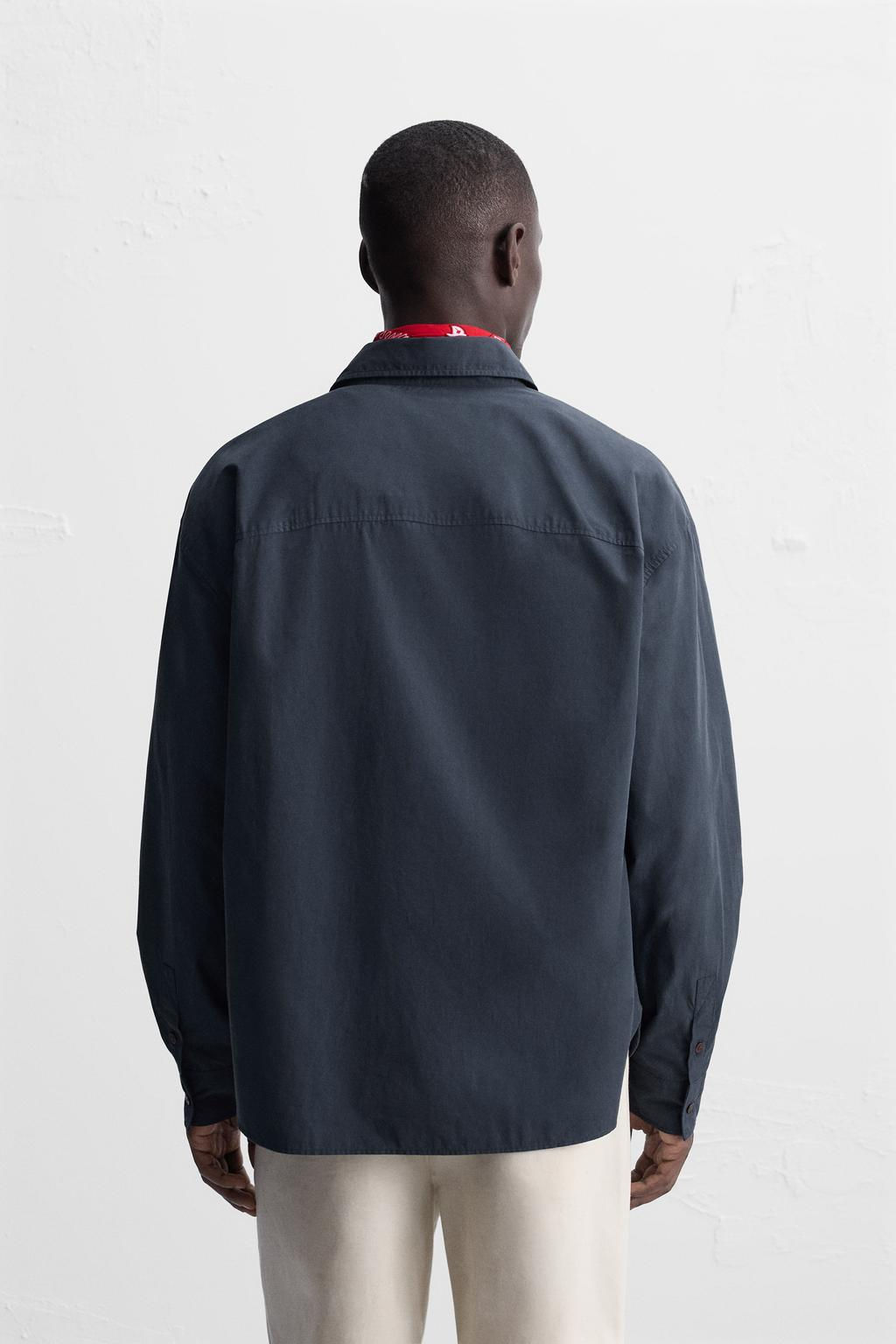 COTTON POPLIN SHIRT - Zara фото 3