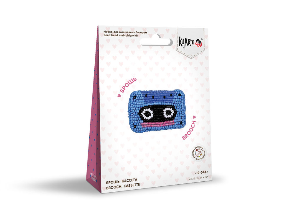 Klart набор для вышивания 10-044 Брошь. Кассета 5 х 3.5 см
