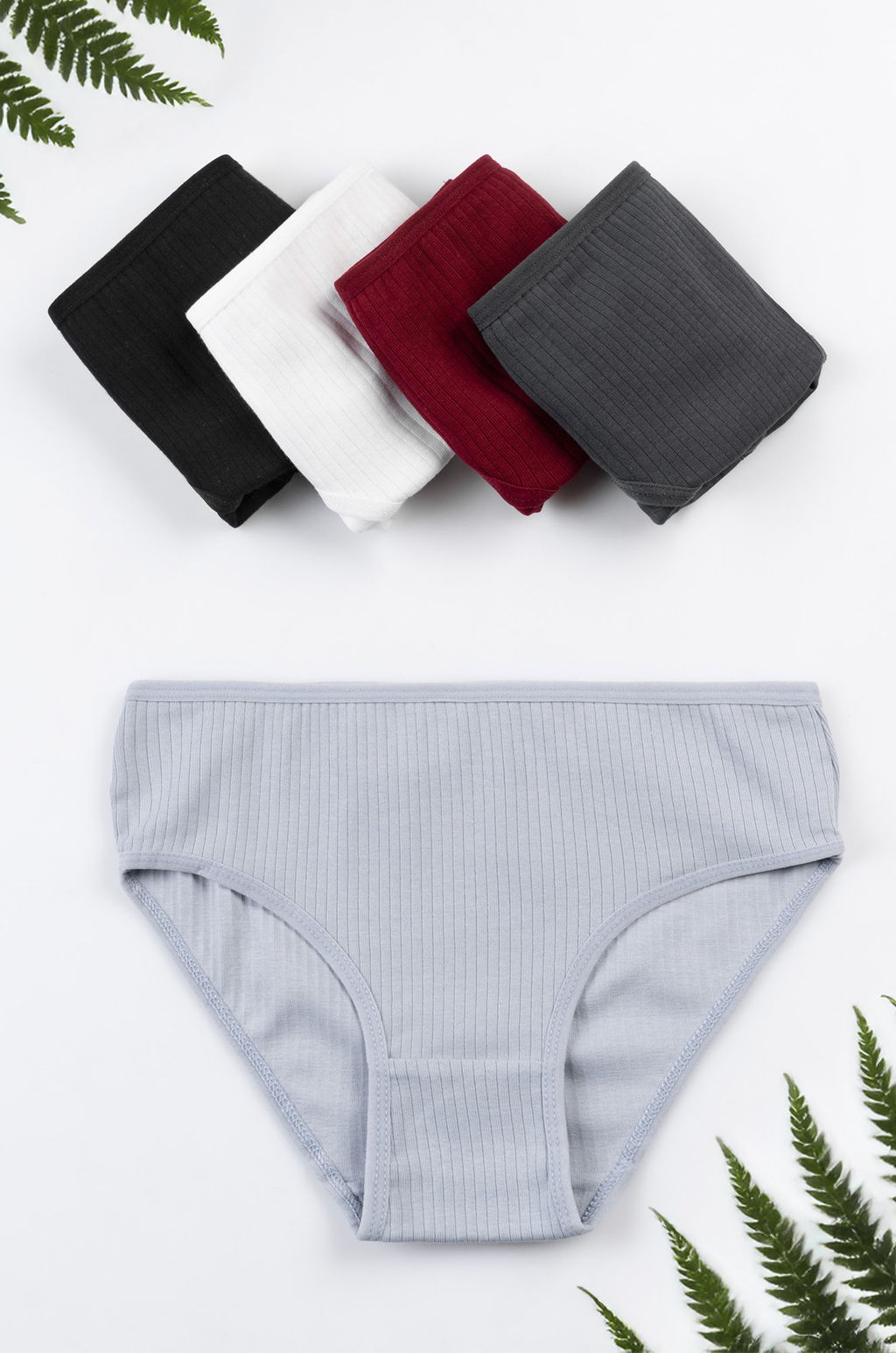 Трусы для девочки в рубчик 5шт. Happyfox