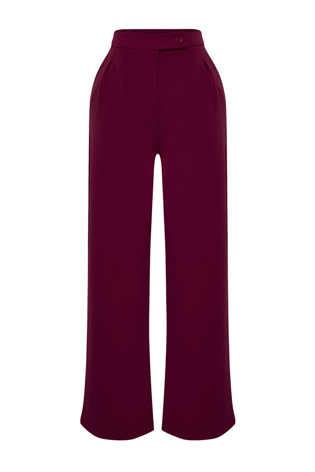 TRENDYOLMILLA Ekru Wide Leg/Genis Paca Yuksek Bel Dokuma Kumas Pantolon TWOAW22PL0066 фото 5