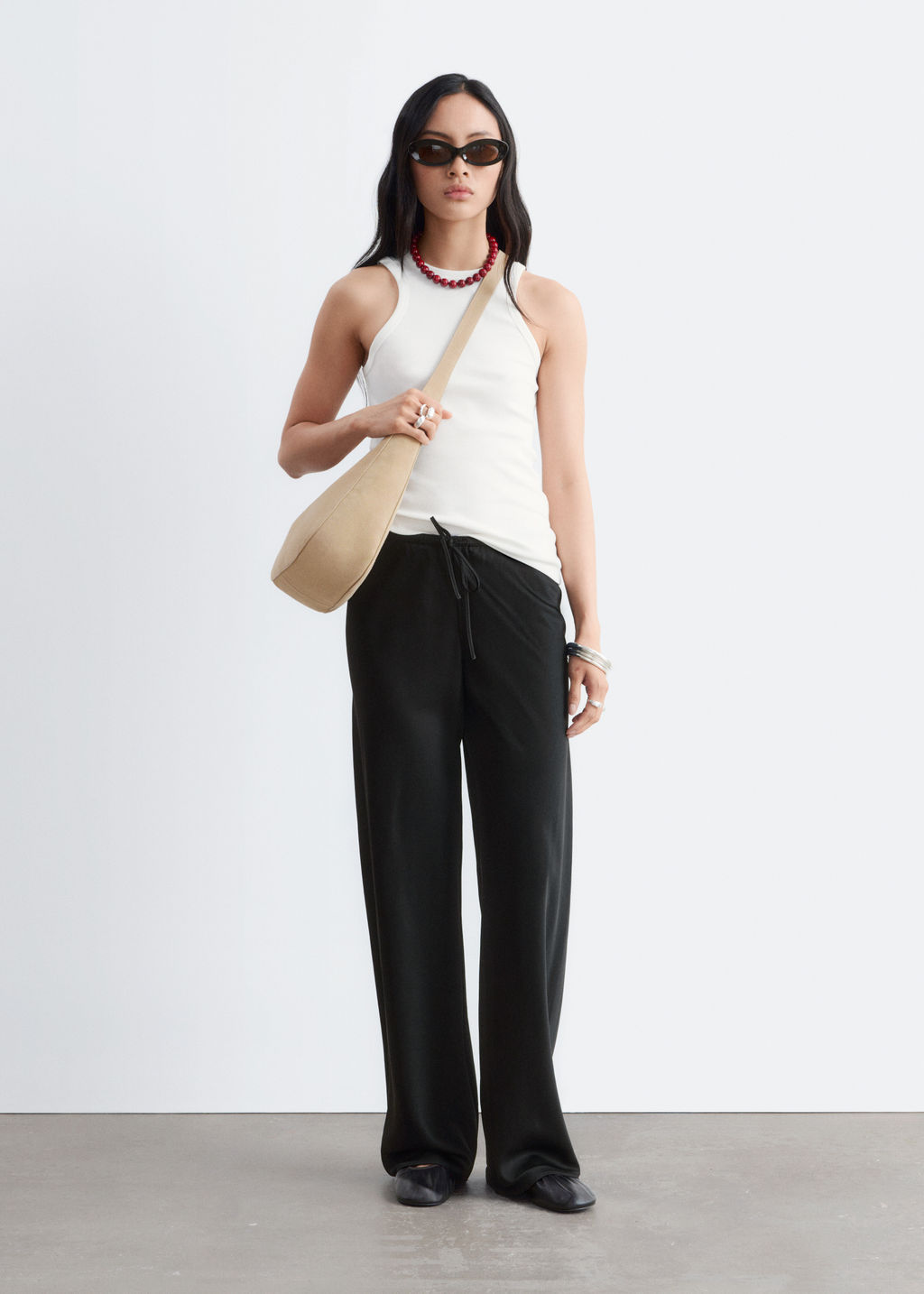 Pantalones de sarga con cord?n de ajuste - H&m фото 4