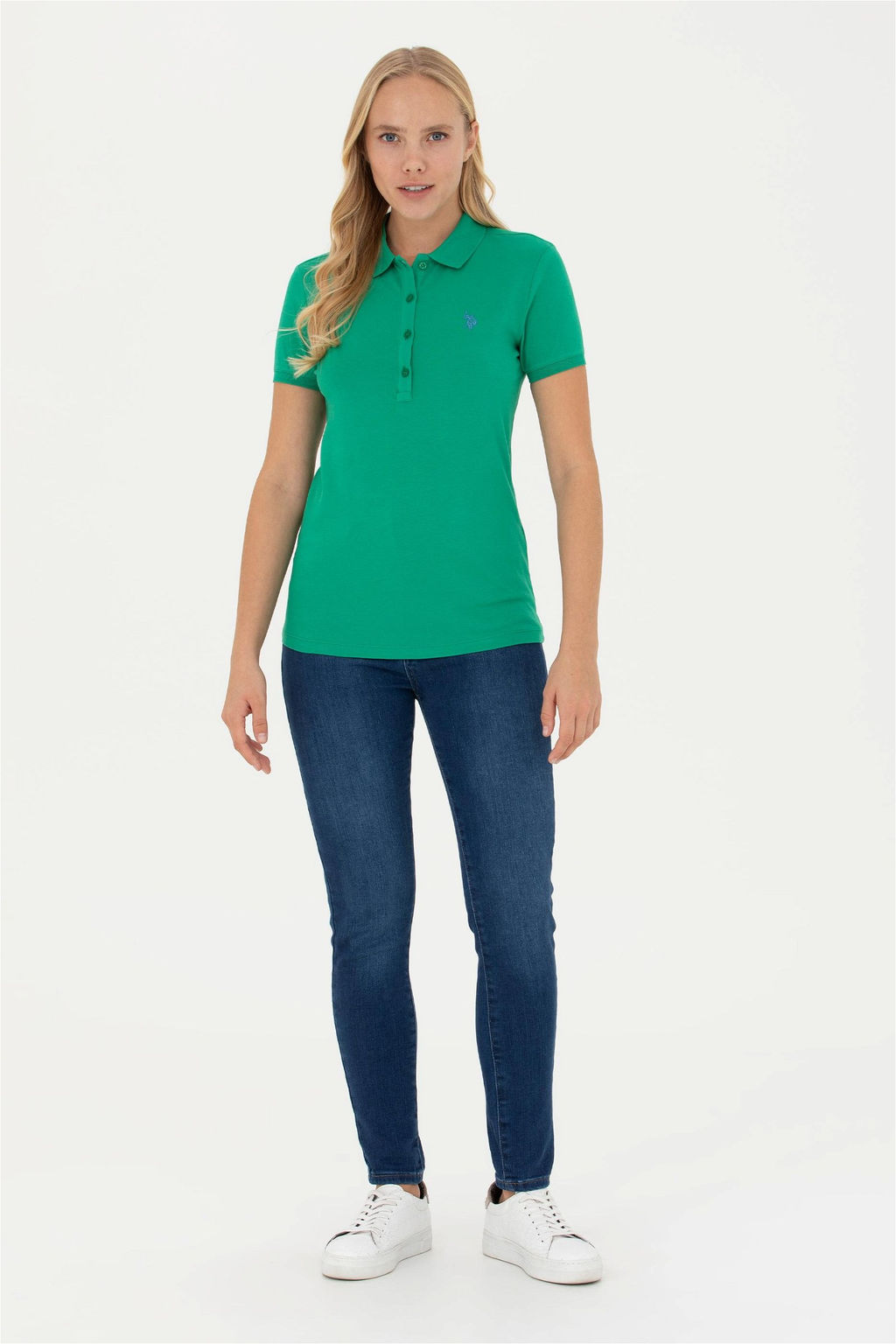 Женская зеленая футболка - U.s. polo assn фото 4