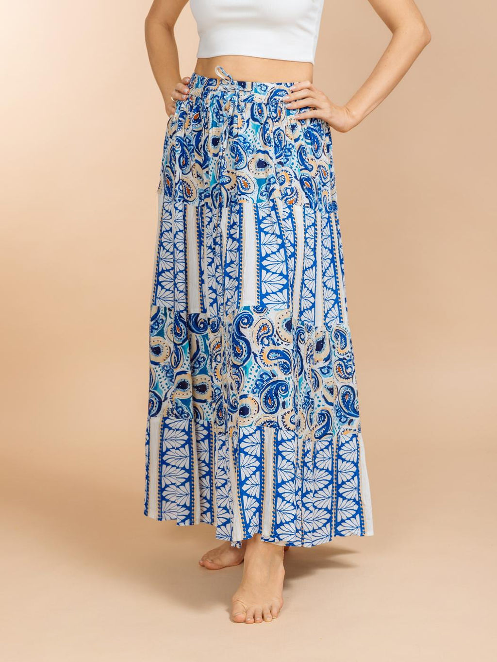 Юбка (вискоза-креп) №25-300-1 (Лето-2025) - Ганг фото 2