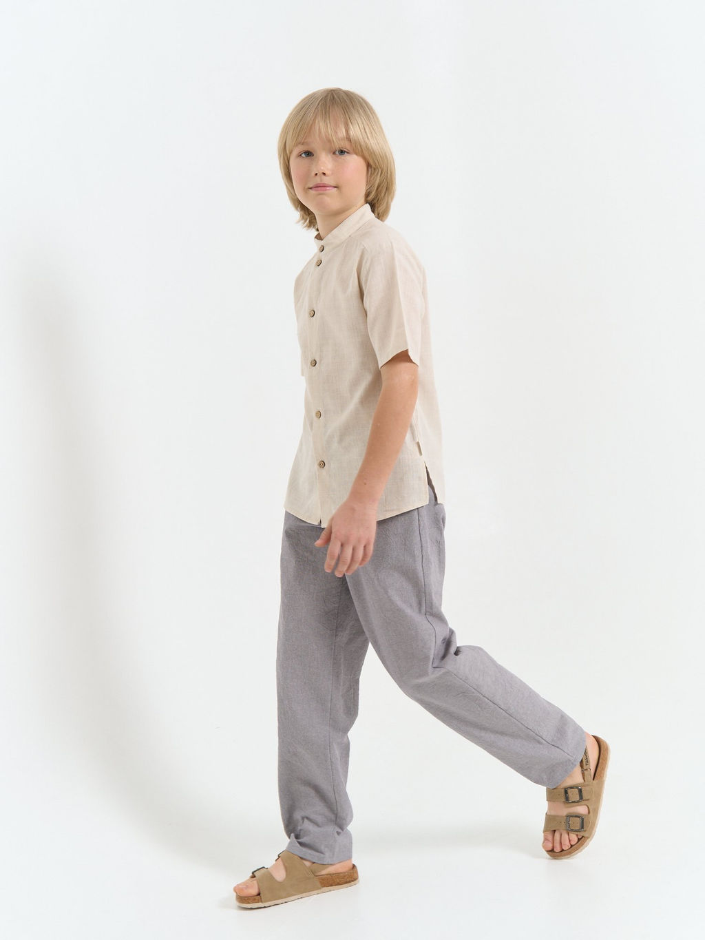 Брюки хлопковые Какао 7+ - Bungly фото 6