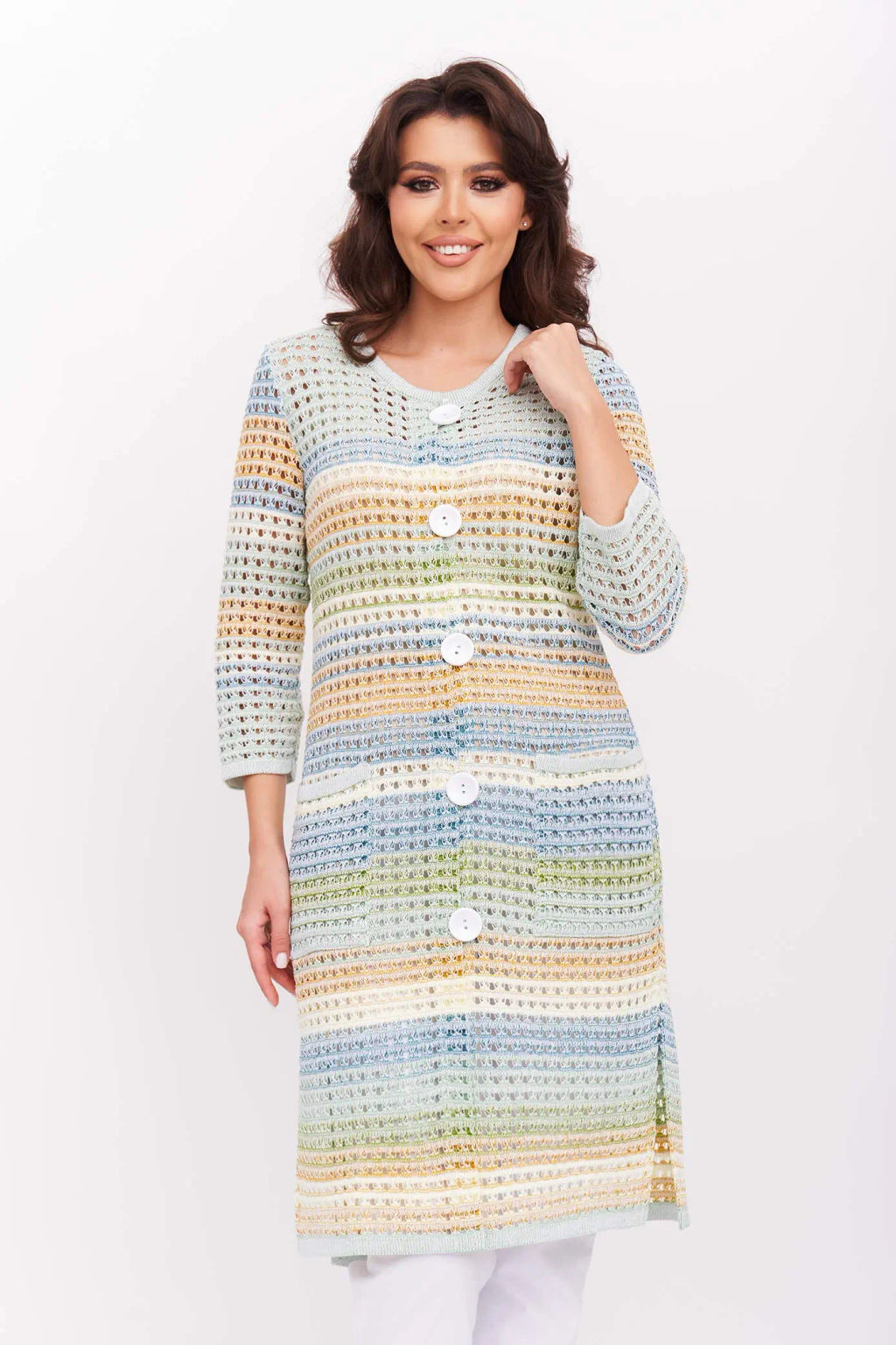 ЗЛАТА Кардиган Н 725*/оливка