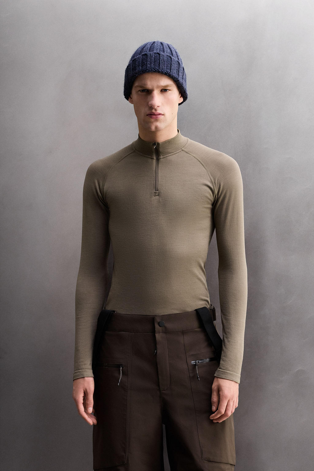 COMPRESSION QUARTER-ZIP SKI T-SHIRT - Zara фото 2