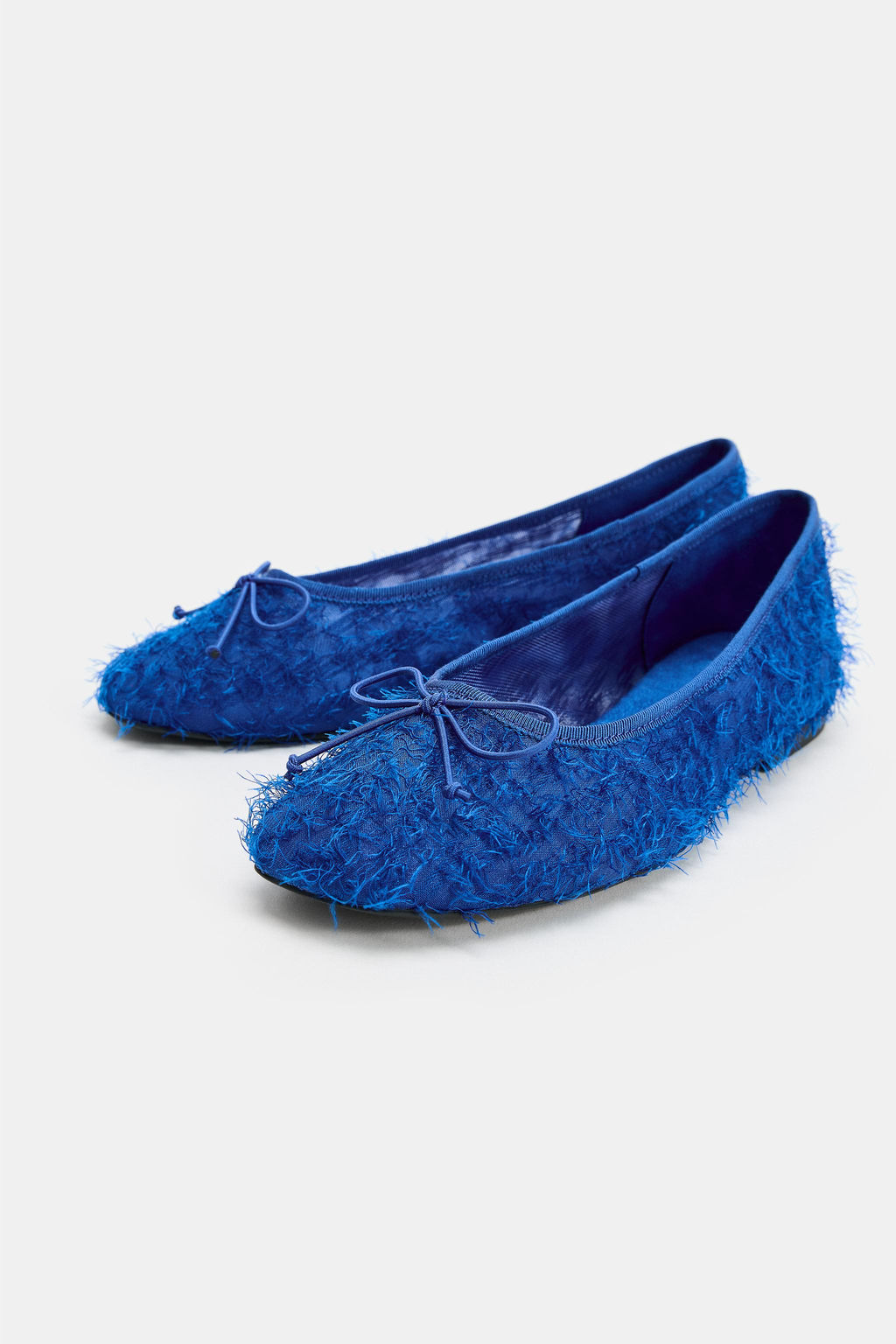 BAILARINA PLANA TEJIDO LAZO / Azul - Zara фото 3