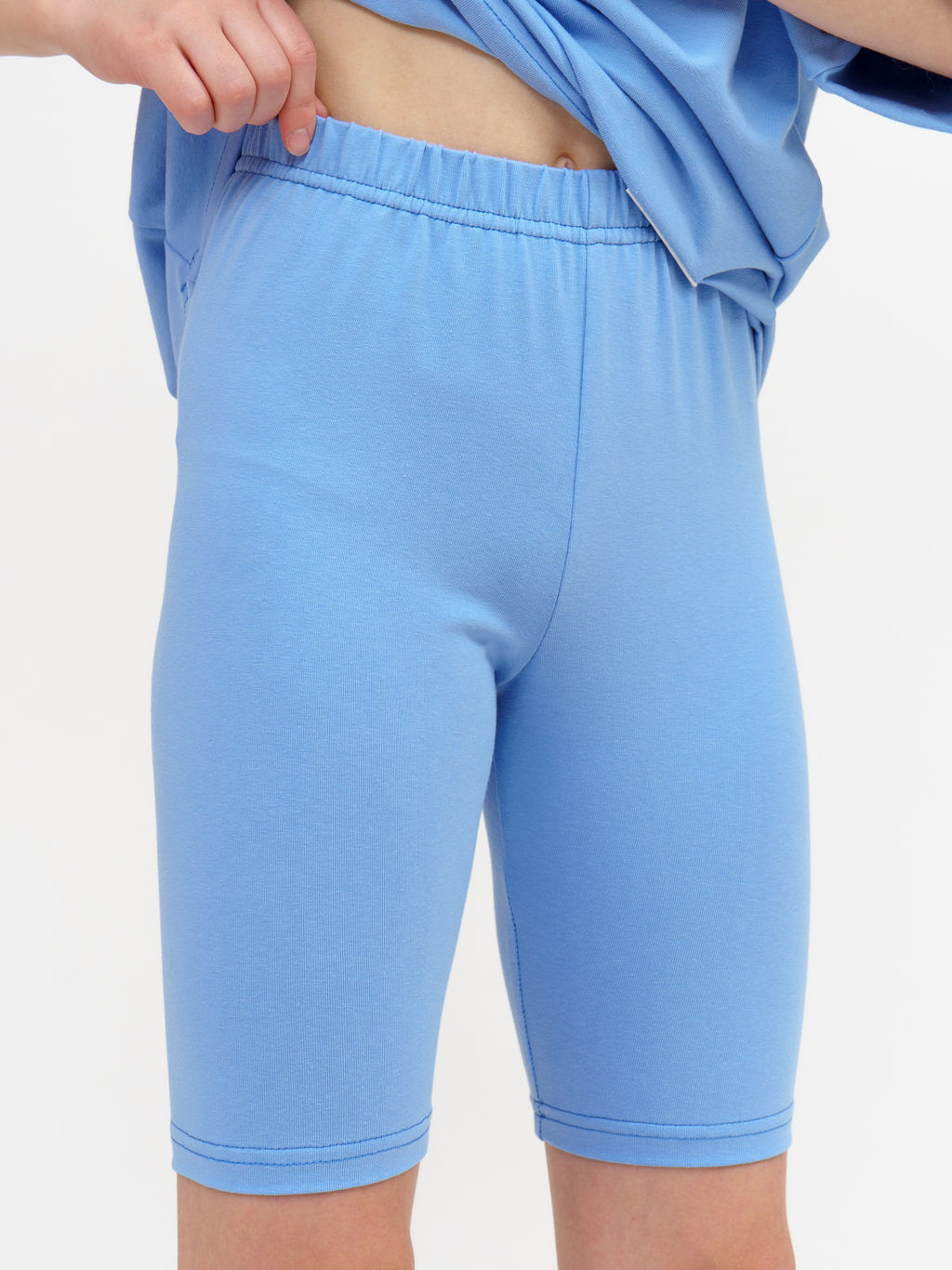 950Д Костюм с велосипедками "Голубой"