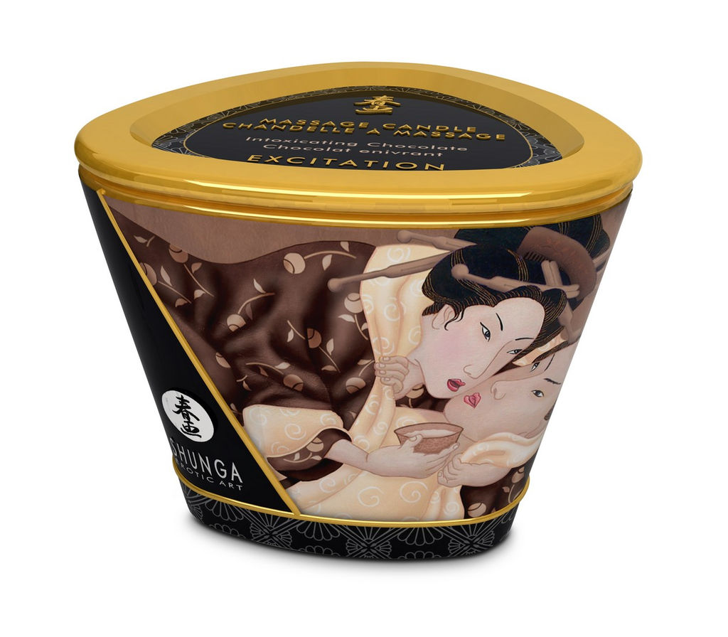 Массажное аромамасло в виде свечи Shunga Возбуждение.Пьянящий шоколад(Excitation.Chocolate), 170мл