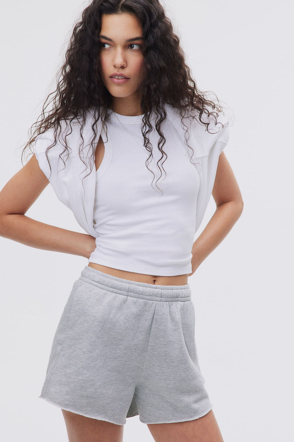 Pantalon corto en sudadera