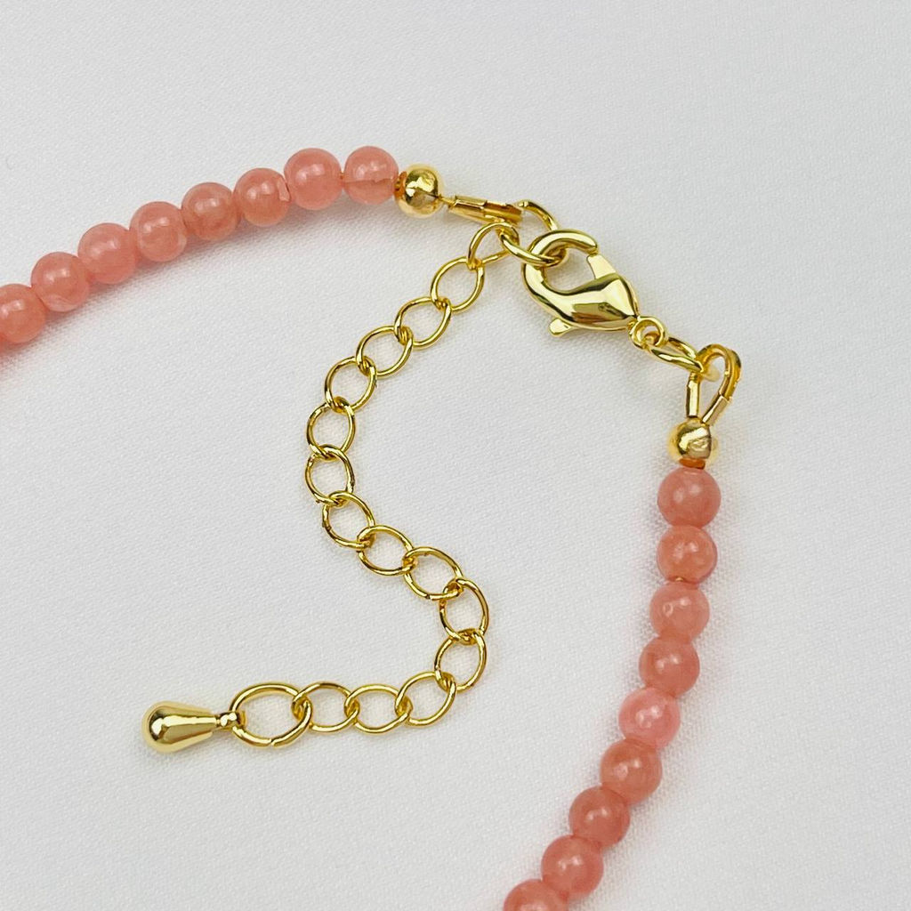 Браслет из Родонита и Жемчуга - Радуга самоцветов фото 4