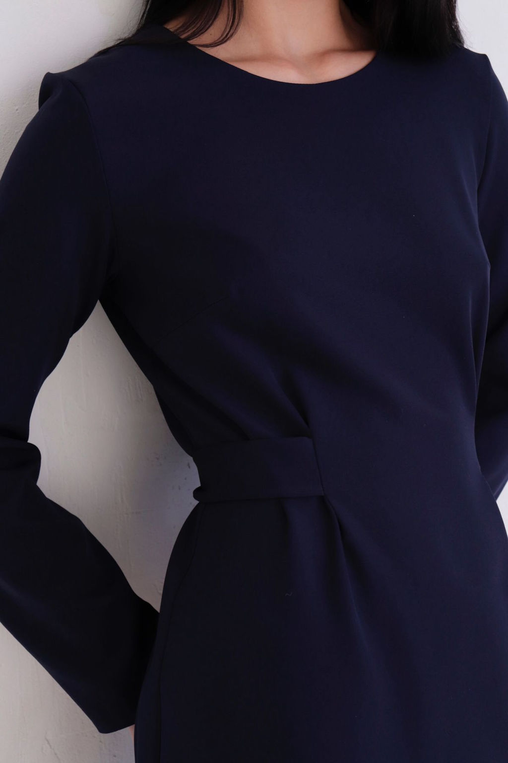 11298 Платье-футляр тёмно-синее - Martichelli фото 3