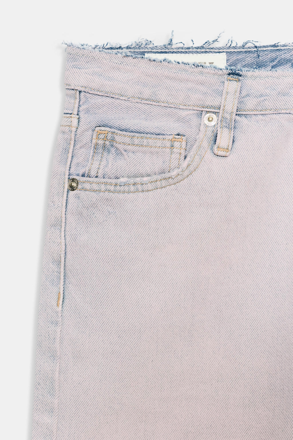 BERMUDA DENIM TRF TIRO MEDIO / Malva - Zara фото 8