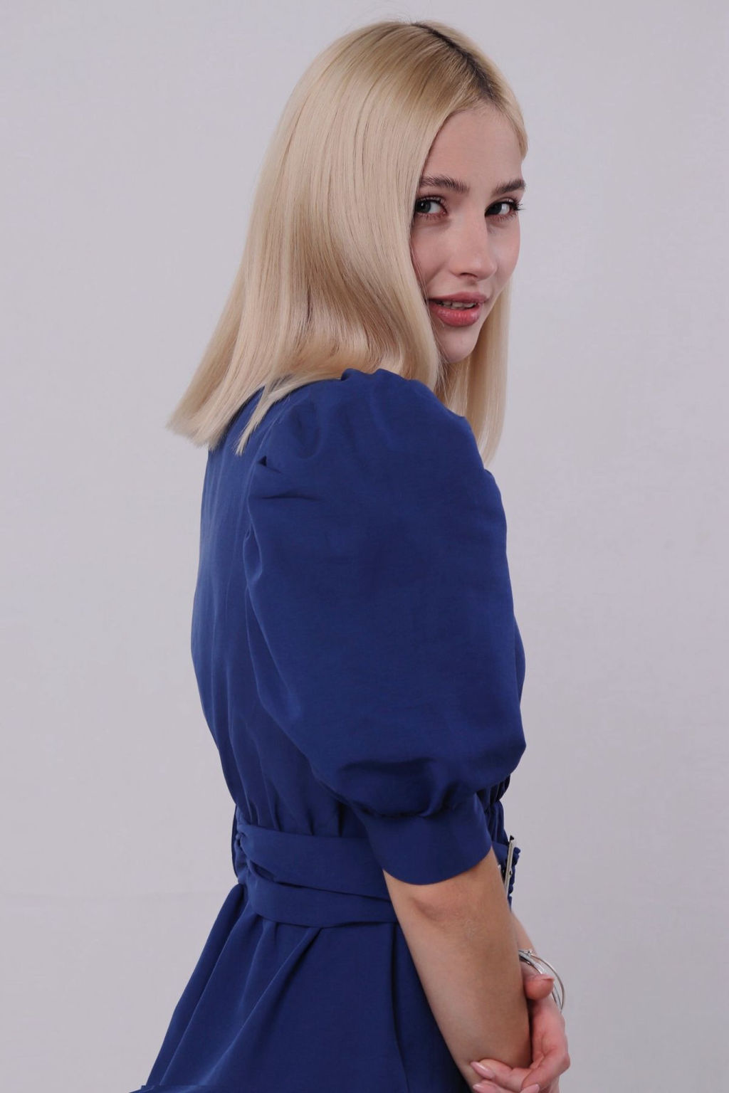 Платье с объёмными рукавами - Martichelli фото 4