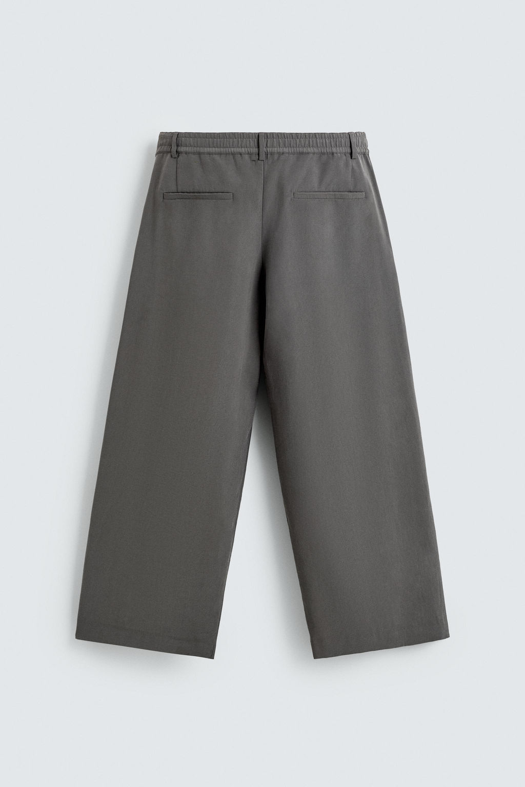 PANTAL?N FLUIDO PLIEGUES / Gris topo - Zara фото 7
