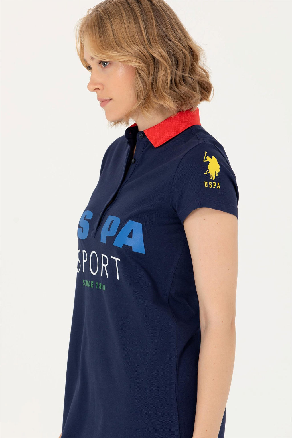 Женское темно-синее вязаное платье - U.s. polo assn фото 4