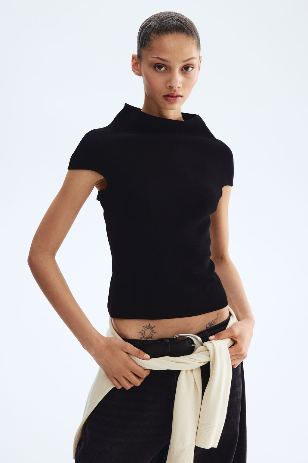 Top con cuello perkins - H&m фото 5