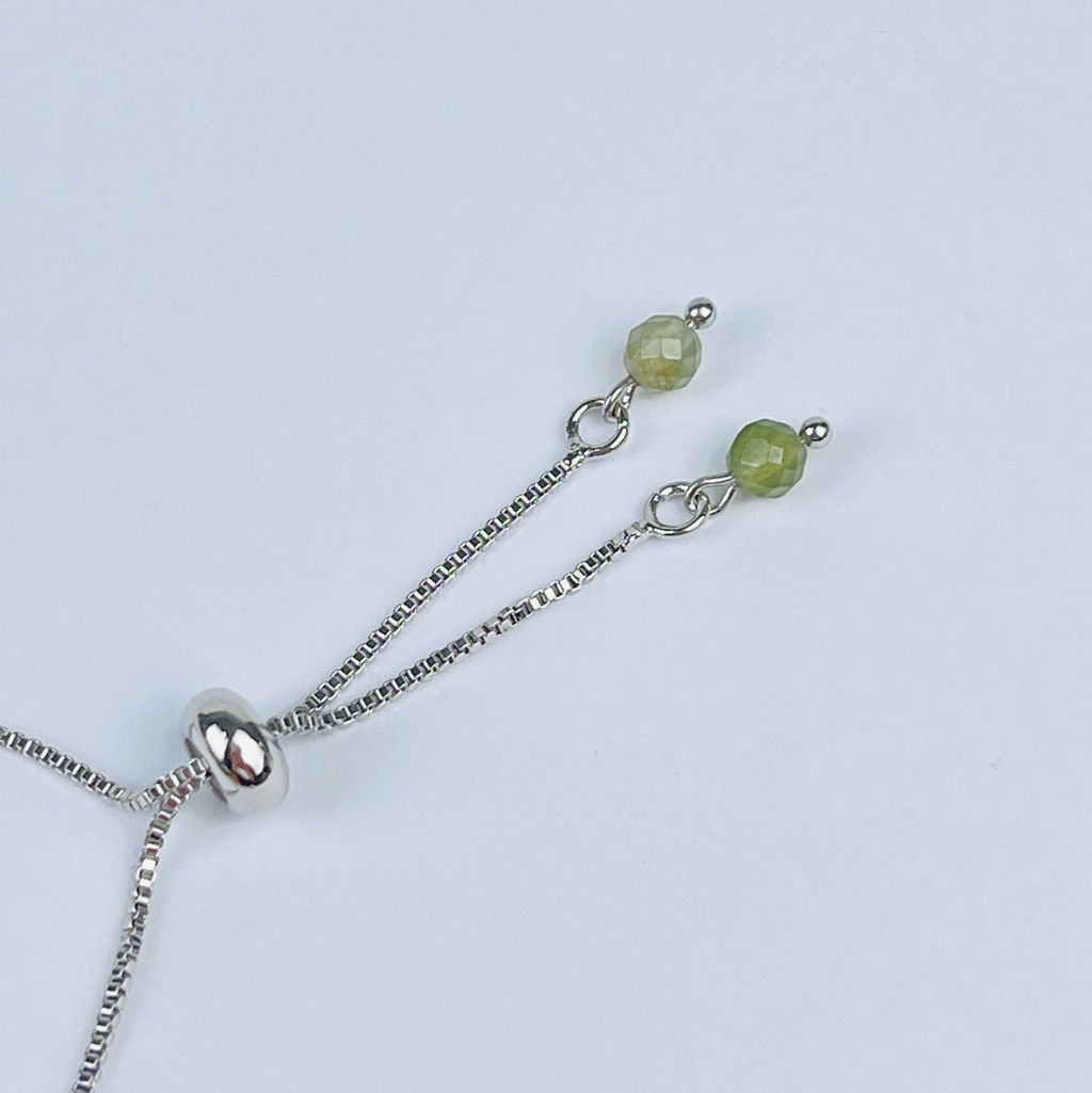 Браслет регулируемый с Моховым агатом - Радуга самоцветов фото 3