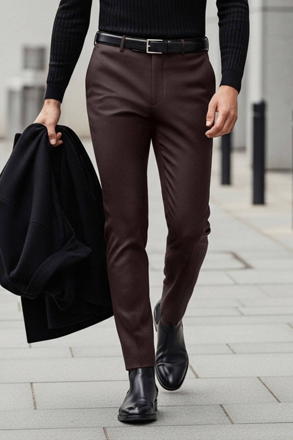 TRENDYOL MAN Tas Slim Fit Italyan Kesim Chino Kumas Pantolon TMNAW23PL00034 - Trendyolmilla фото 40