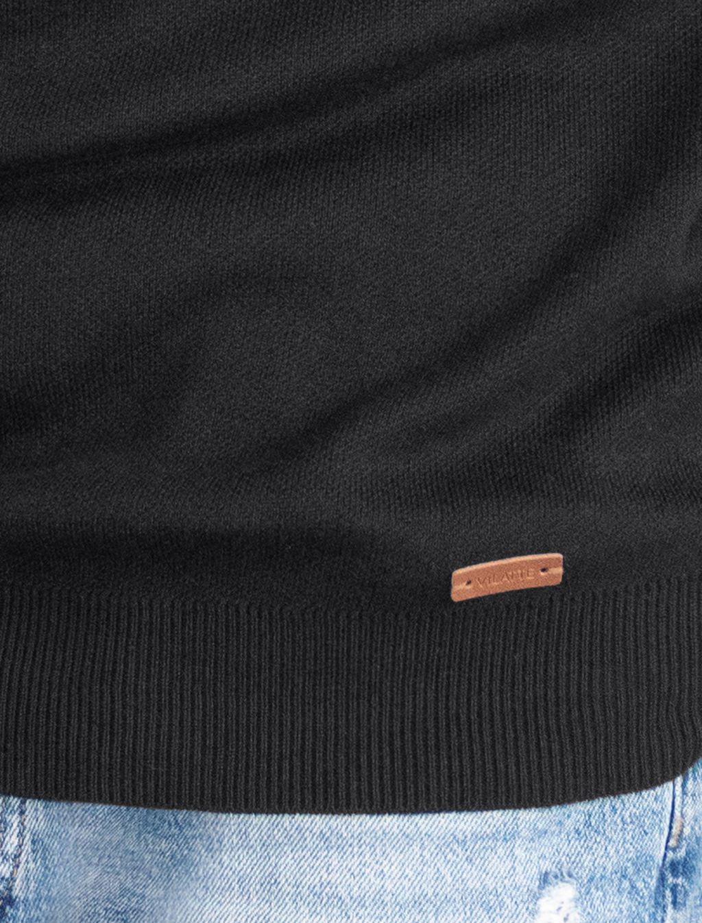 VILATTE / Джемпер двуслойной вязки из мягкой пряжи с хлопком  фото 3