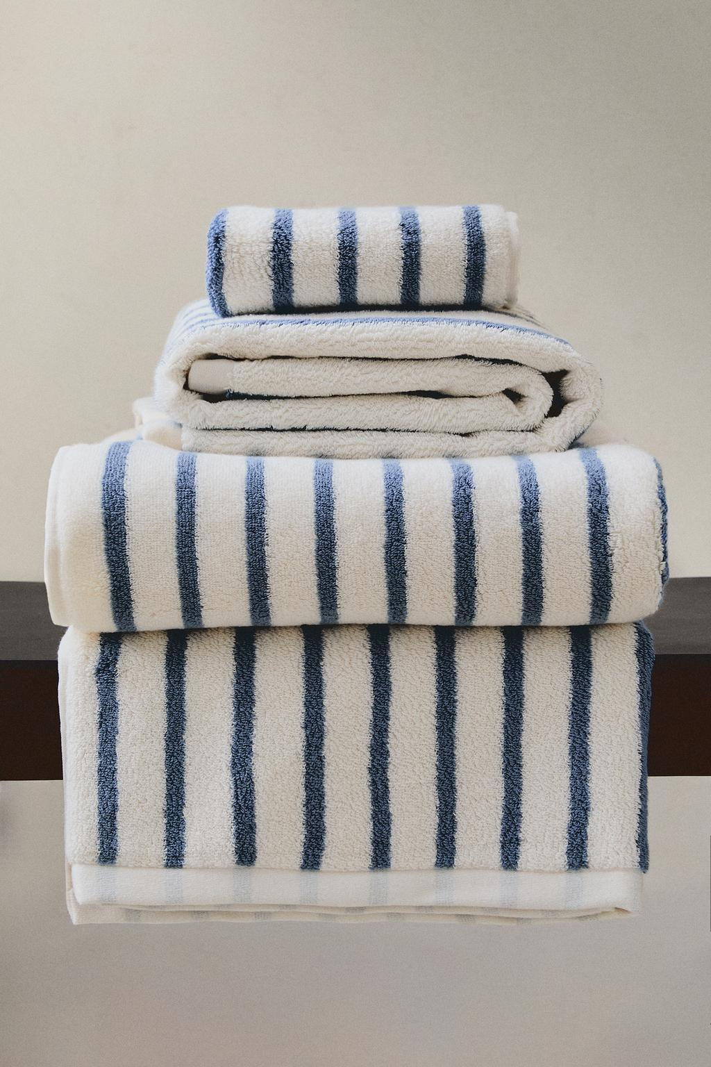 HIGH GSM STRIPED BATH TOWEL - Zara фото 6