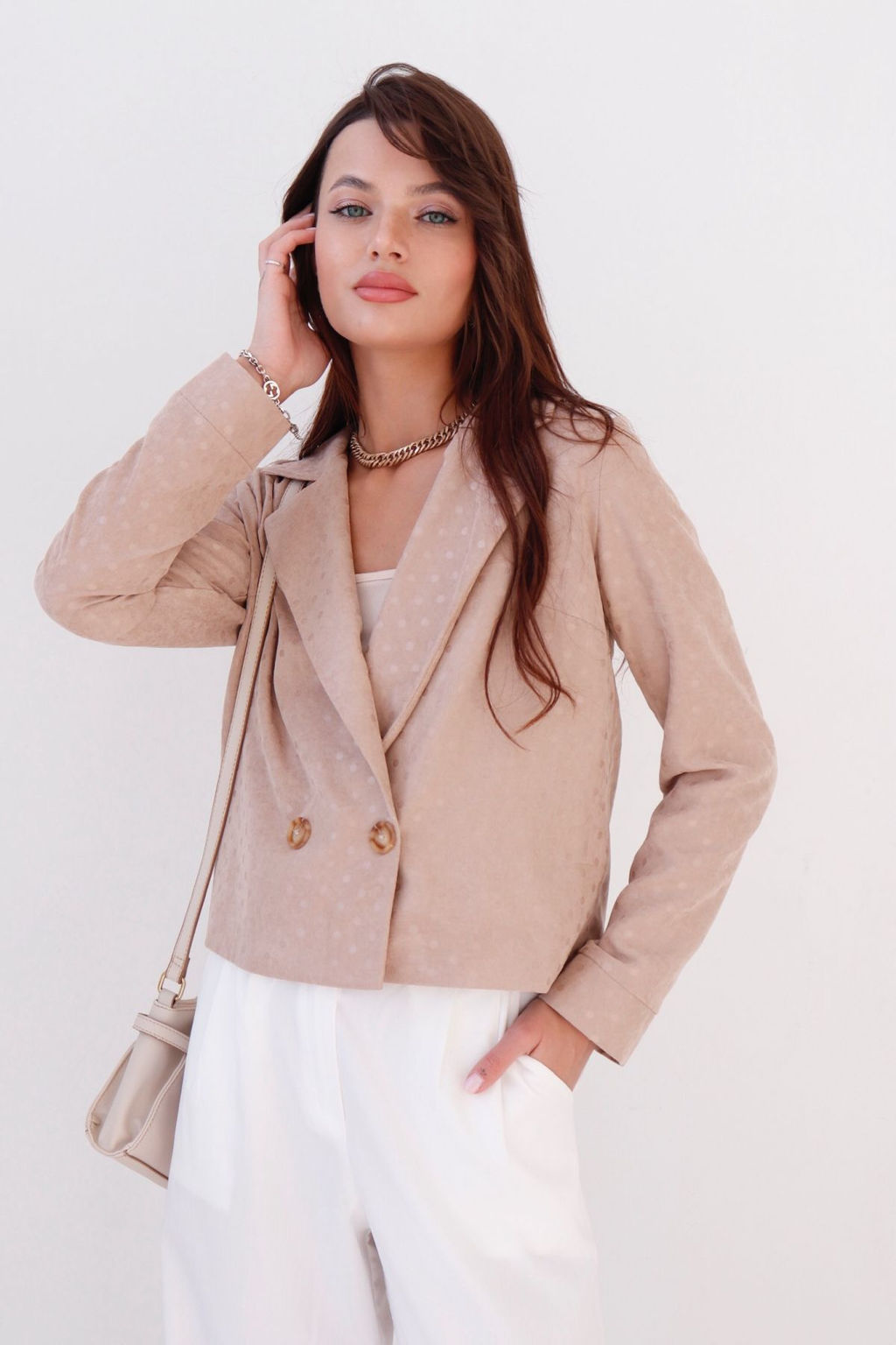 Двубортный жакет с английским воротником - Martichelli фото 52