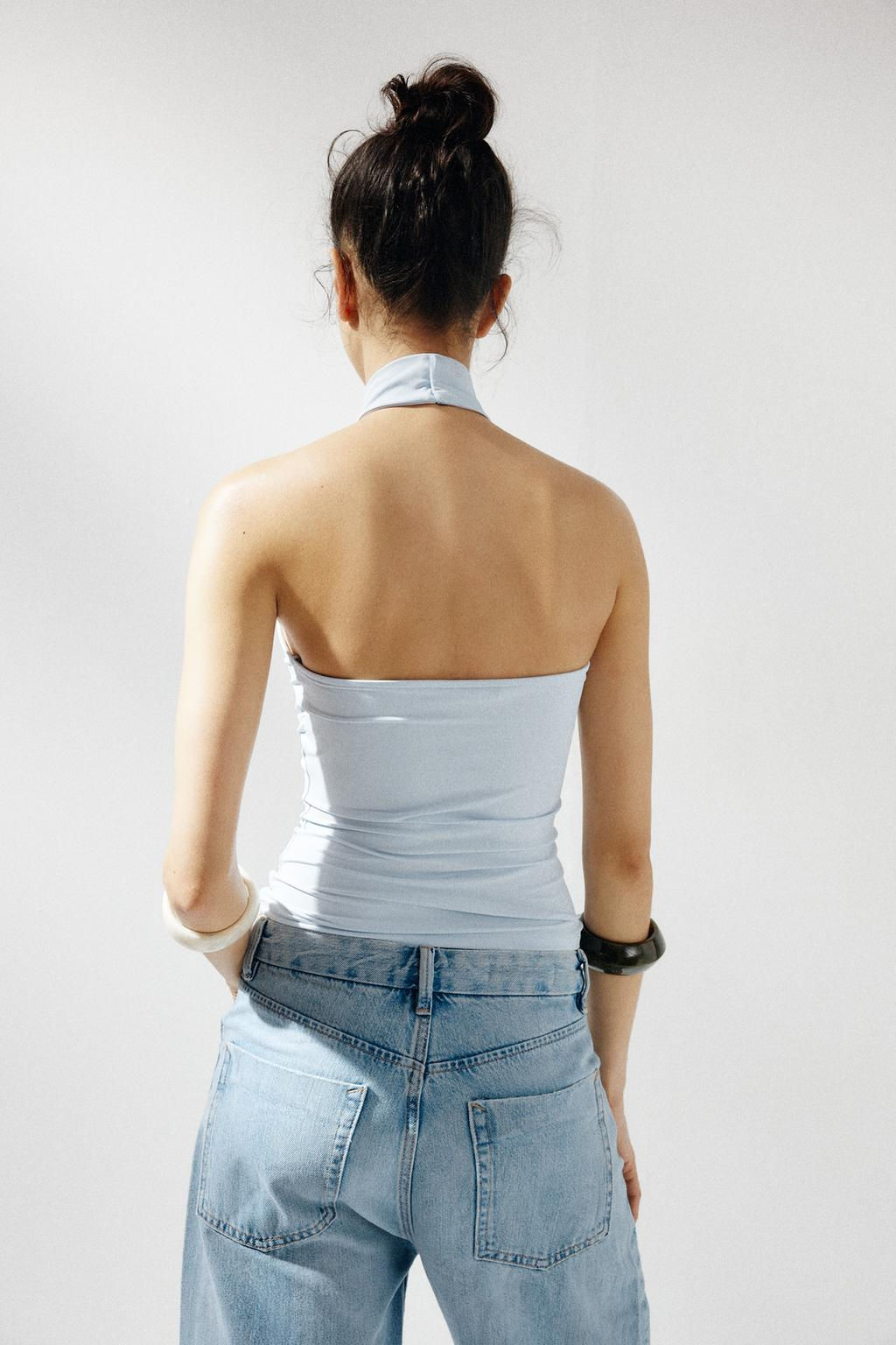 POLYAMIDE HALTER TOP - Zara фото 25