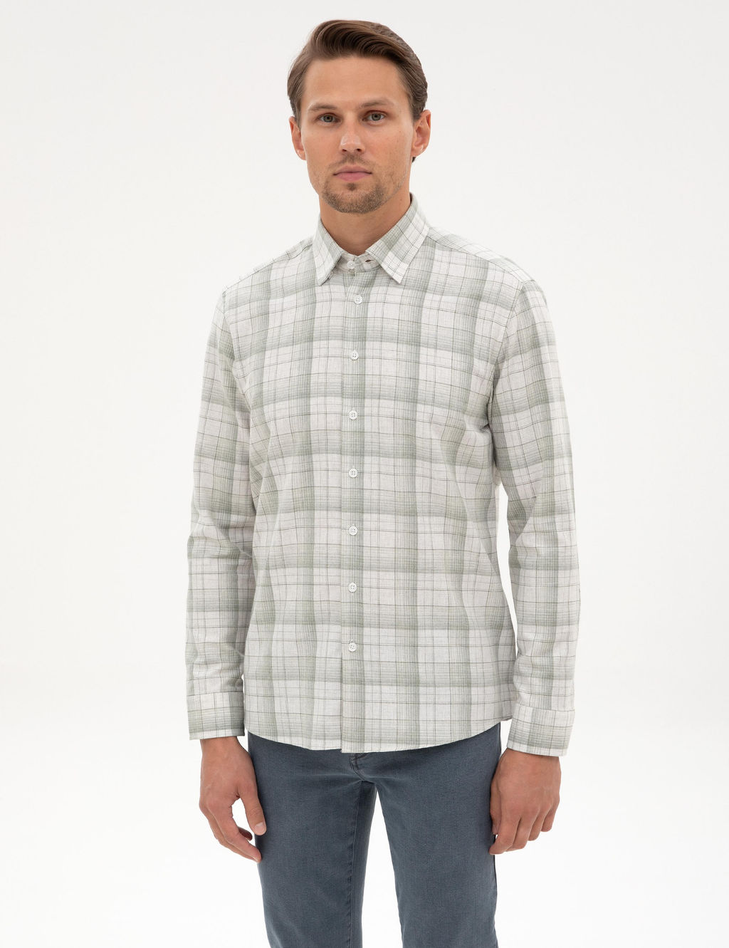 YESIL Regular Fit Uzun Kollu G_mlek - Pierre cardin фото 3