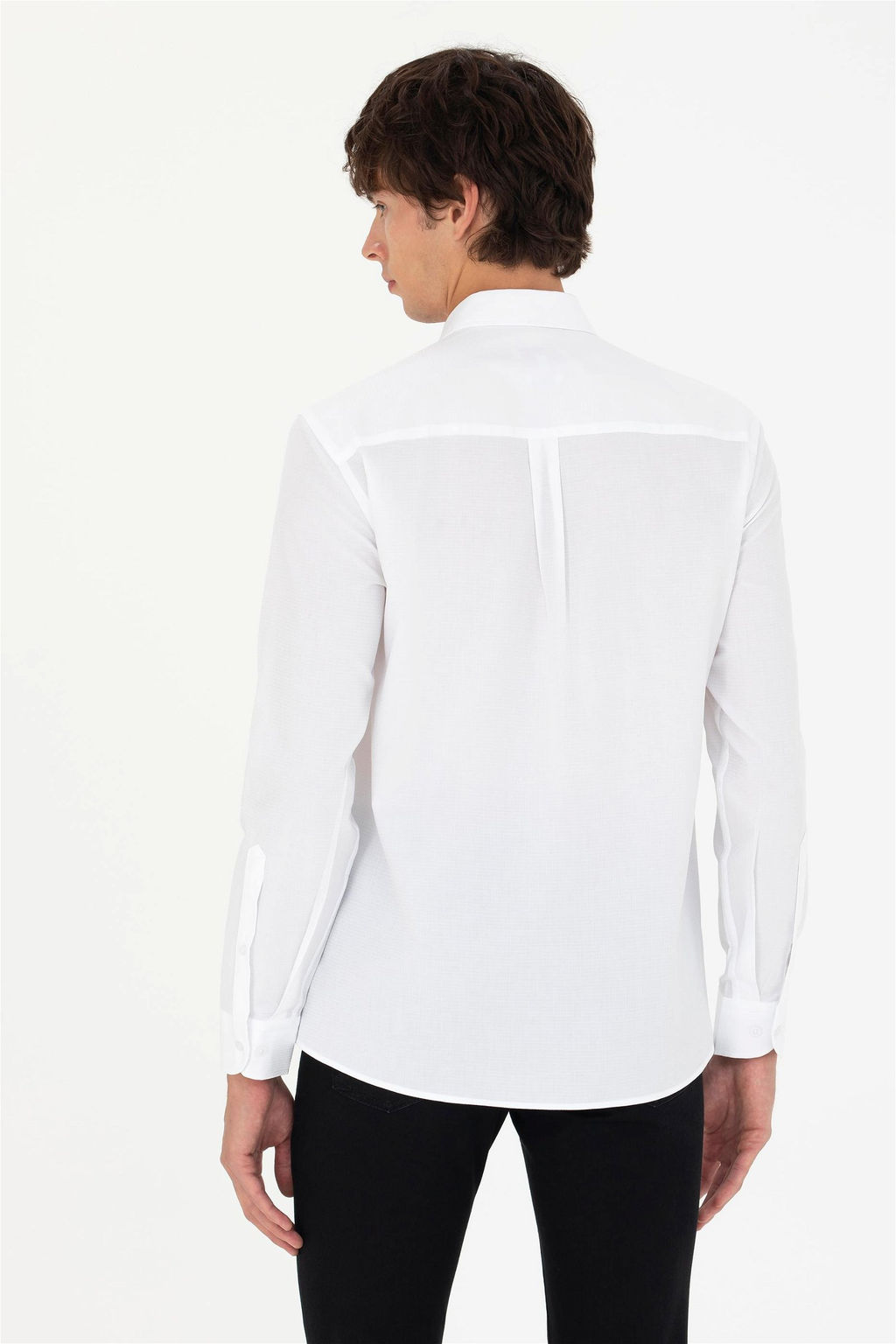 Мужская белая рубашка с длинным рукавом Неожиданная скидка в корзине - U.s. polo assn фото 5