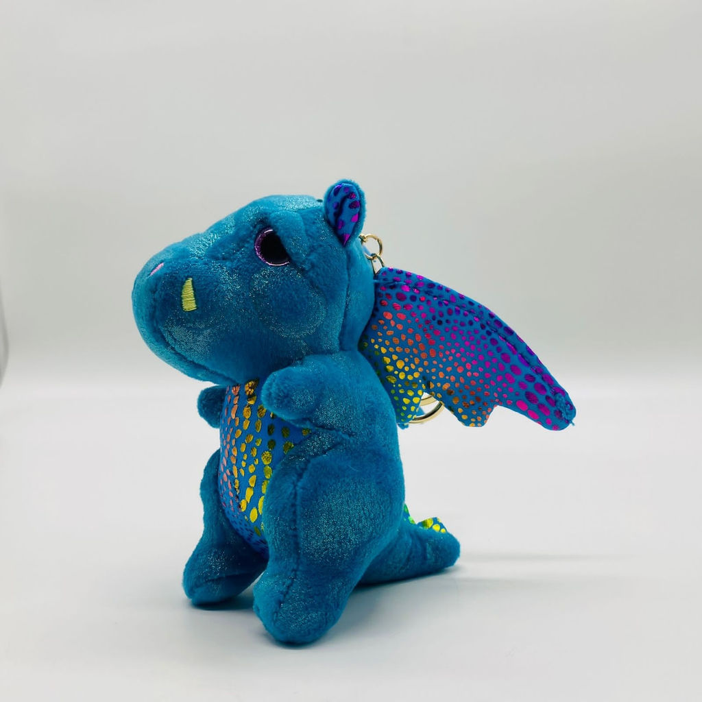 Мягкая игрушка брелок Дино с цветными чешуйками 13 см в ассортименте - Storyland фото 12