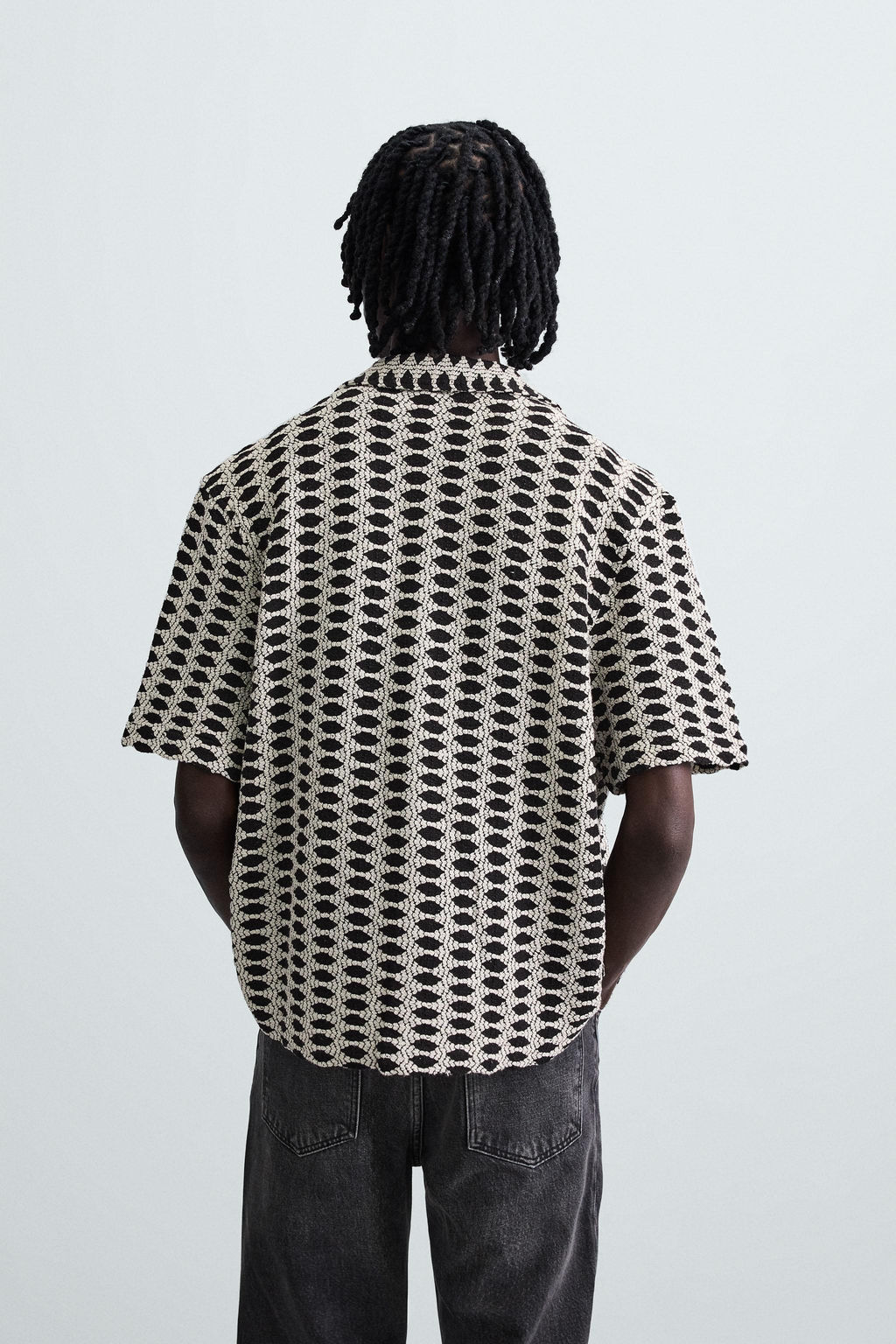 CONTRAST JACQUARD SHIRT - Zara фото 17