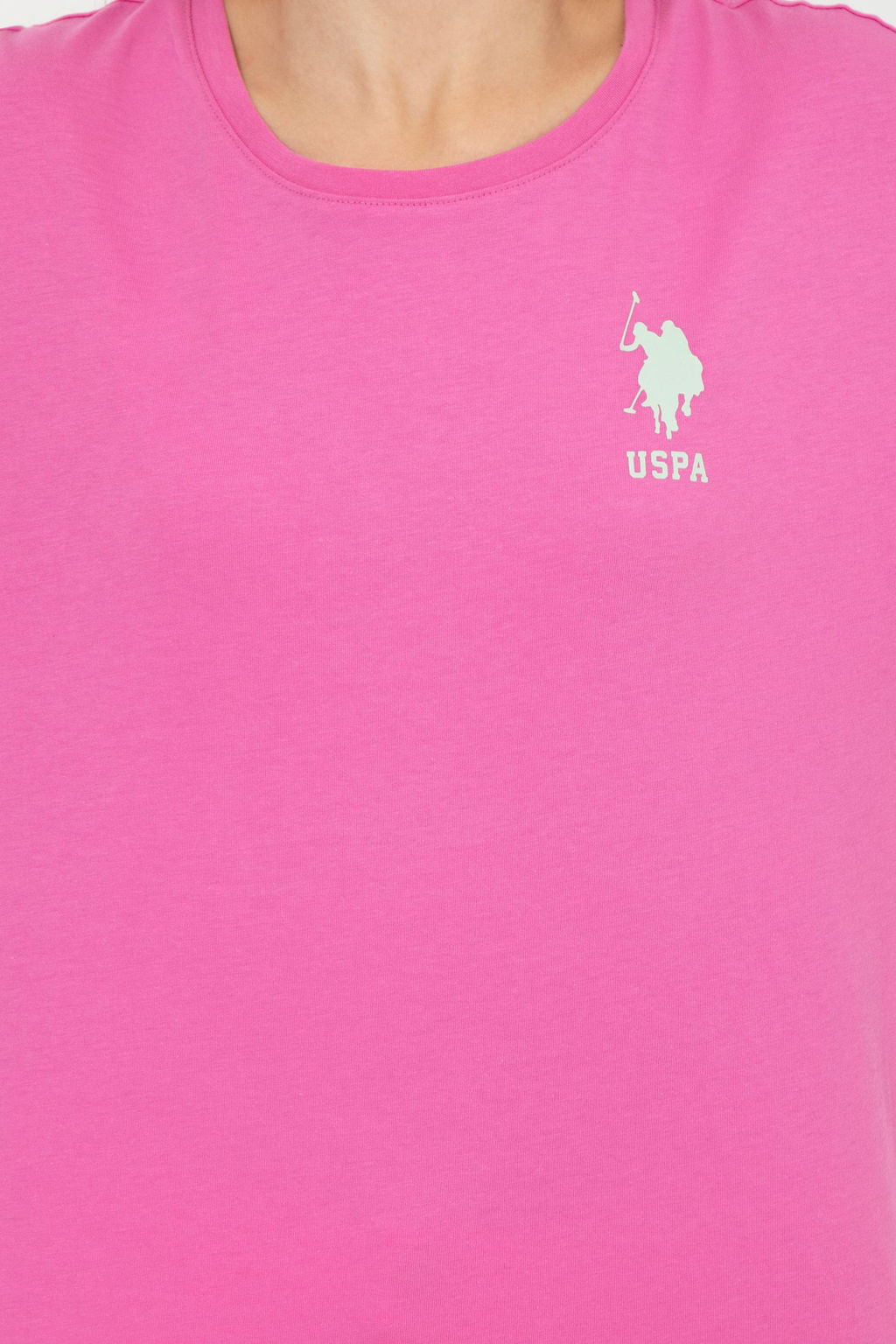 Kad_n Pembe Bisiklet Yaka Ti__rt