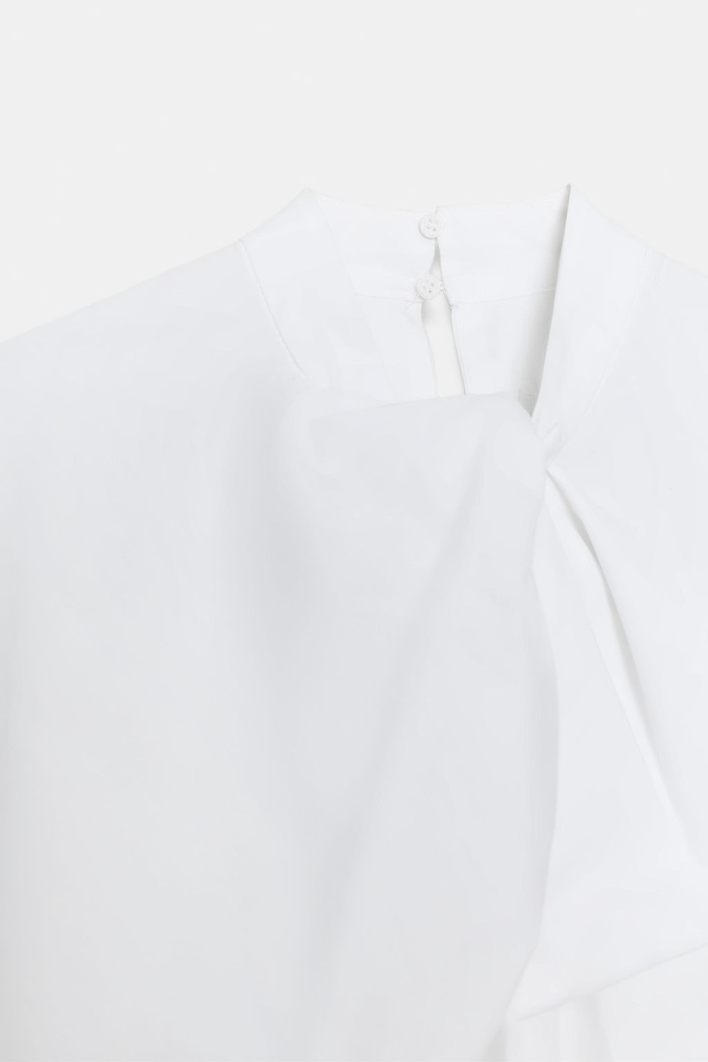 ZW COLLECTION POPLIN SHIRT WITH TIE DETAIL - Zara фото 13
